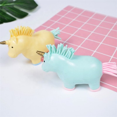 Customized unicorn shape cute stress ball toys 12 pcs in a box